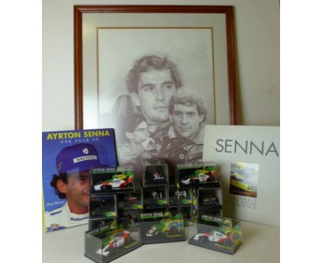 An Ayrton Senna Racing Car Collection, Williams, Benetton, McLaren, Series 43, from no.9, through to no.16, and from 1 to 8, 