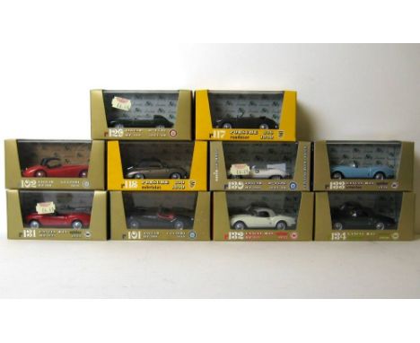 A quantity of Brumm scale models, comprising; two Jaguars HP160 1948, two Lancias B24 HP115 1955, two Jaguar D-Types HP260 19