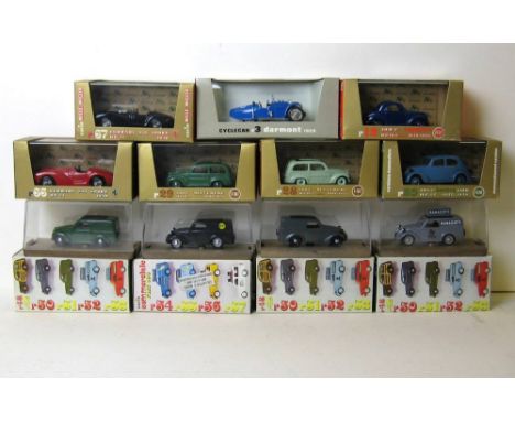 A quantity of Brumm scale models, comprising; two Fiat 500C Belvedere, HP16.5, 1931-33, a Dormont cycle car R8 1929, a Ferrar