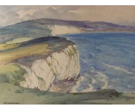 H R Wilkinson: 'Near Fishwater Bay', signed lower left with labels verso for Glamis House, and Lamond, Dundee Art Dealers, 27