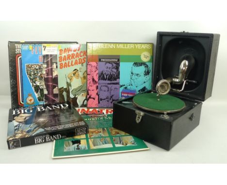 A group of records, comprising; Sinatra Swings, The Sound of Music, Bawdy Barrack Room Ballads, Frank Sinatra When Your Lover