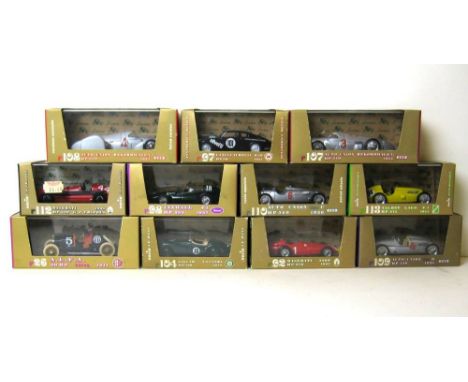 A quantity of Brumm scale models, comprising;  an Alfa 60HP Corsa 1911, Maserati HP350 GP Tripoli 1938, Talbot Iago HP275 195