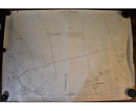 Ordnance Survey Map (Second Edition 1905) North Western Division Walsingham Union and R.D. Measurements 110cm x 73cm slight t