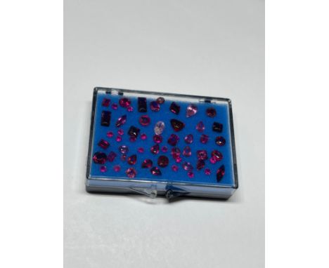 16.33cts Mixed Stones Red to Light Pink Colour