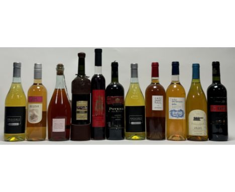 A collection of un-opened bottles of wine comprising, two bottles of Giordano Provobis Vino Frizzante Secco (75cl 11% vol), B