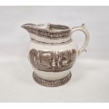 Thomas Nicholson & Co pottery transfer-printed vase pattern large water jug, mid to late 19th