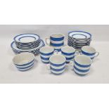 T. G. Green & Co Ltd Cornish Ware composite part part breakfast service, early-mid 20th century,