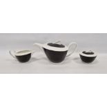 Contemporary Villeroy & Boch 'Wonderful World' black ground Easy Collection part tea service,