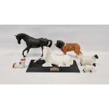 Two Beswick pottery models of horses, comprising a Beswick figure of Black Beauty, and another