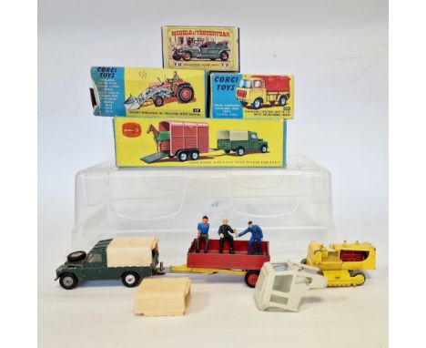 Three empty Corgi boxes to include box for gift set No.2 Land-Rover with "Rices" pony trailer and pony, 470&nbsp; forward con