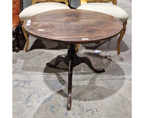 Georgian oak circular tripod table&nbsp;