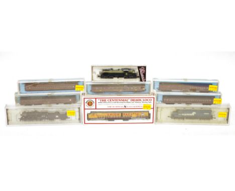 Quantity of boxed mainly N scale model railway to include Bachmann N gauge 51-665-01 The Centennial DD40X Loco, Bachman Spect