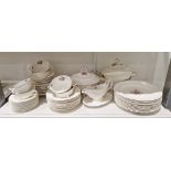 LOT WITHDRAWN Copeland Spode Billingsley Rose pattern pottery part dinner service, composite,