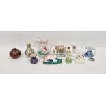 Collection of Staffordshire pottery and porcelain and other items including: a 19th century