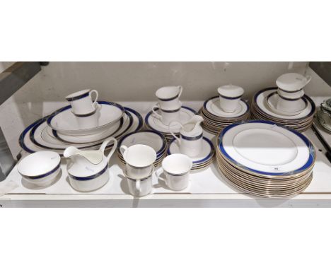 Royal Doulton bone china Regalia pattern part dinner and tea service, printed grey marks with cancellation marks, pattern no.