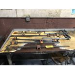 Various Sizes Pipe Clamps.