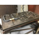 Various Sizes C-Clamps.