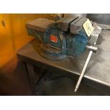 Swordfish 4'' Jaw Round Channel Bench Vise,