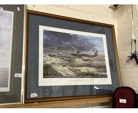 Michael Rondot, Meteors over Castle Howard, coloured print, signed in pencil and numbered 81/300