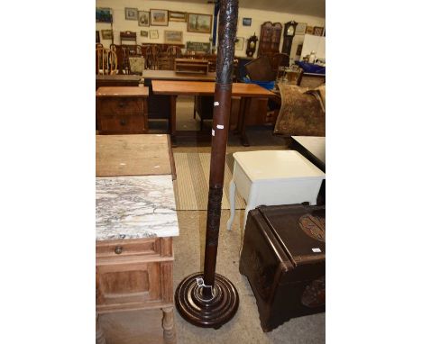 20th Century Chinese hardwood standard lamp