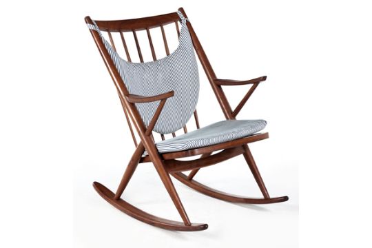 A danish teak rocker designed in the 1950s by frank reenskaug for ...