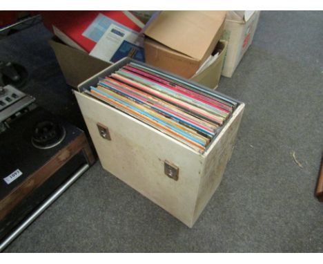 A case of assorted Elvis Presley LP's