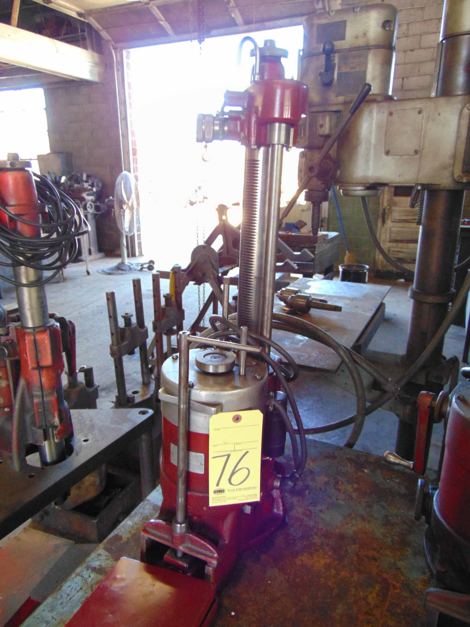 { Choice of lots 76, 77, 78, 79 } } } PORTABLE BORING BAR, VAN NORMAN