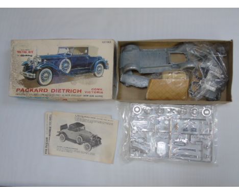 Metal model kit of a Packard Dietrich model car by Hubley