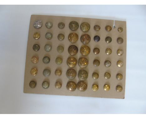 2 Cards of assorted army buttons etc
