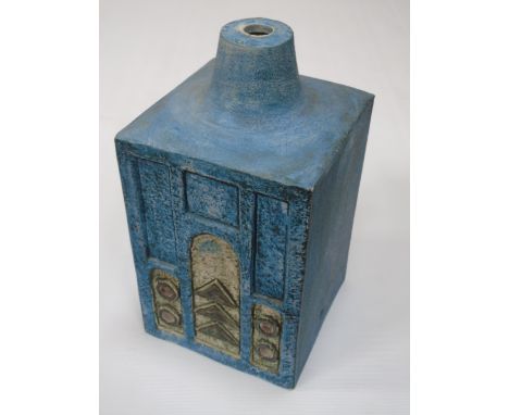 Troika lamp base of squared form by Shirley Wharf - Approx 9" in hight 