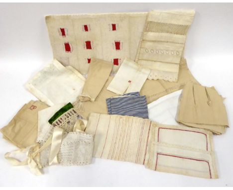 Long Samplers Dating From 1888-1903, including a European white work and lace piece by A Wilder, dated 1888; two further exam