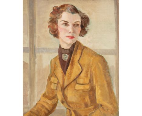 HEDWIG PILLITZ (BRITISH - HUNGARIAN 1896-1987) PORTRAIT OF MISS LINDY CROOKERoil on canvas61 x 51cm; 24 x 20in(unframed)ARR m