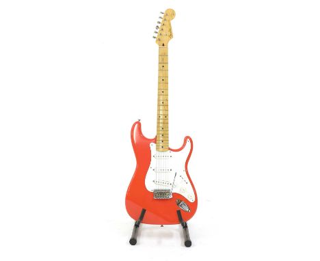 A 1996 Fender Stratocaster Hank Marvin Signature electric guitar, made in Japan, serial number V0***7, of typical form in Fie