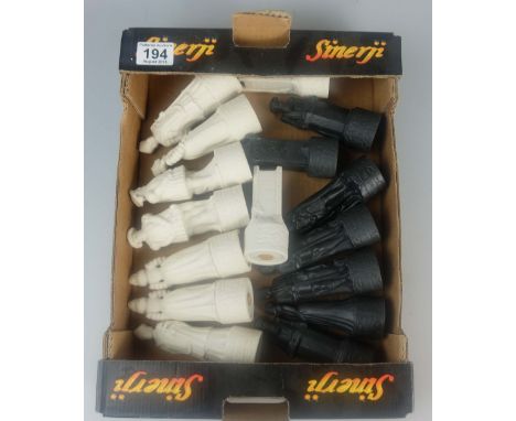 A collection of pottery to include Wade Beneagles Whiskey decanters in the shape of chess pieces (16)