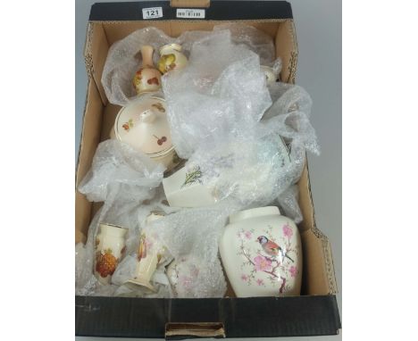 Palisey Royal Worcester items including ginger jars, vases etc (12)
