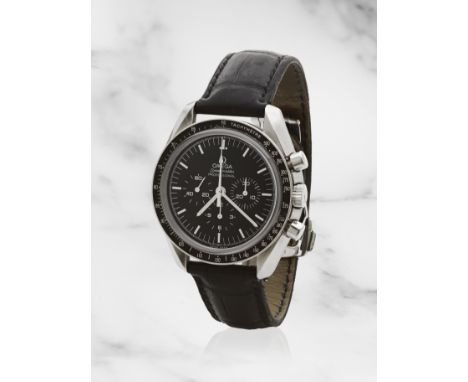 Omega. A stainless steel manual wind chronograph wristwatchOmega. Chronographe bracelet en acier mouvement mécaniqueModel: Sp
