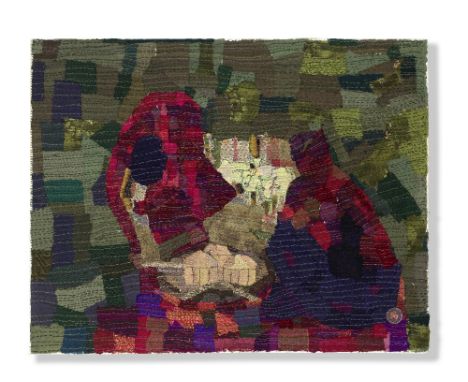 Elias Sime (Ethiopian, born 1968)Migueb 1, Min Neber (What is it), 2004 bears a James Cohan Gallery Label (verso)textile and 