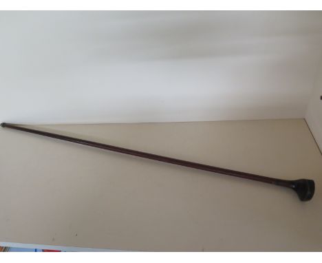 A Sunday Stick putter golf club with mahogany shaft - 90cm long - head to shaft possible addition