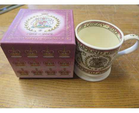 A diamond jubilee mug by Bridgewater 