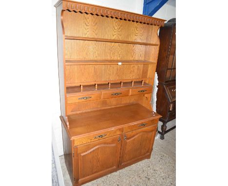 MODERN LIGHT OAK FINISH DRESSER BY SOLK
