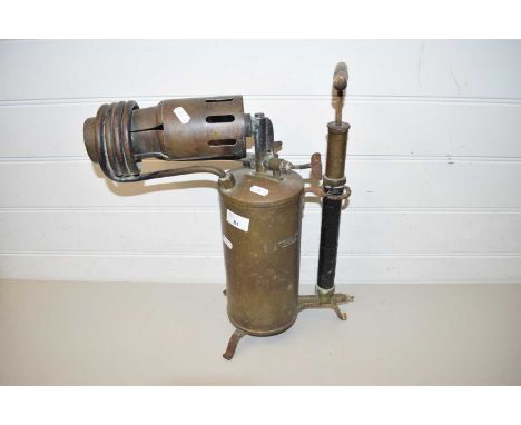 LARGE SWEDISH BRASS BLOW LAMP