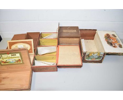 COLLECTION OF VINTAGE CIGAR BOXES (EMPTY)