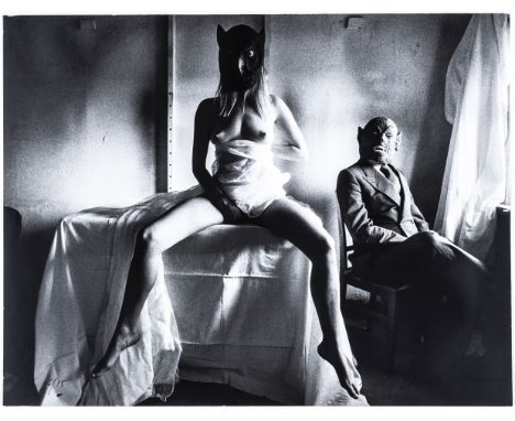 Székessy, Karin. La belle et la bête. Original-Photographie. Vintage Print auf Photopapier. Silbergelatine. Signiert und numm