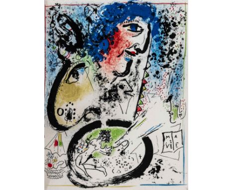 Chagall, Marc - Cain, Julien. Chagall Lithograph (I). Avant-propos de Marc Chagall. Notices de Fernand Mourlot. Mit 13 (10 fa