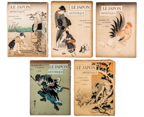 Asien - Japan - Le Japon artistique. Documents d'art et d'industrie réunis par S(iegfried) Bing. Hefte 1-24 (von 36). Mit zah