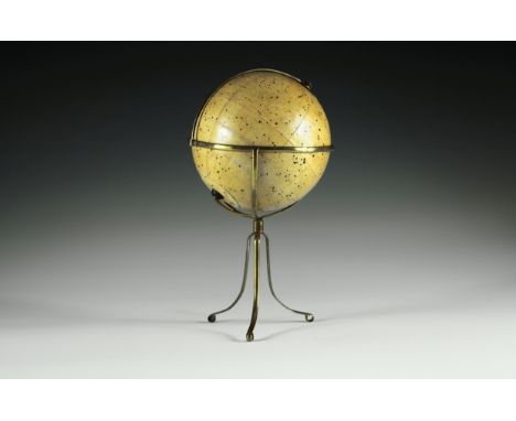 Himmelsglobus von Carl Rohrbach. Berlin, um 1896, bezeichnet "Himmelsglobus von Dr. Carl Rohrbach, D. Reimer Berlin (Hoefer&a