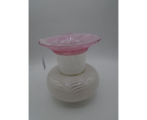 Heavy glass oil lamp base/reservoir 