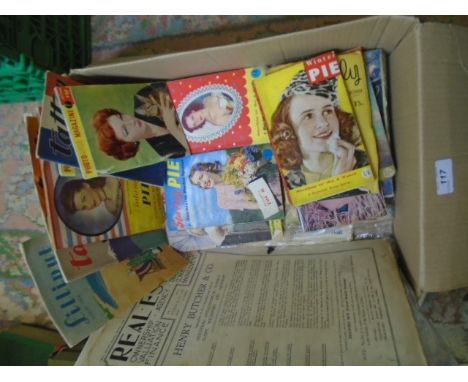 Box of Vintage magazines dating from 1930's to 1950's 