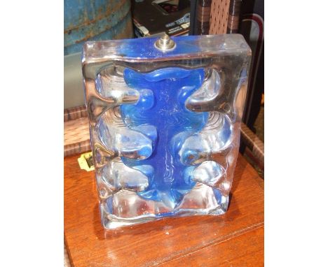  Heavy Glass Lamp Base 11 x 8 inches