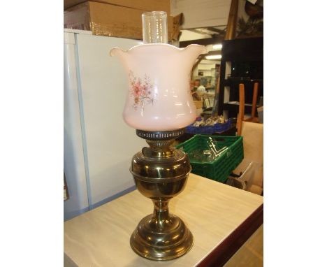 Brass Oil Lamp with glass globe